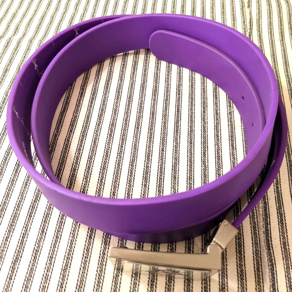 Clazic Purple Golf Belt Silicone with Floral‎ Buckle